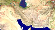 Iran Satellite + Borders 1920x1080
